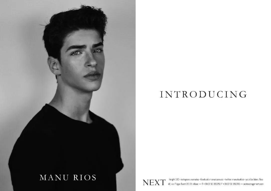 自拍男孩Manu Rios终于登上了第一本时尚杂志！