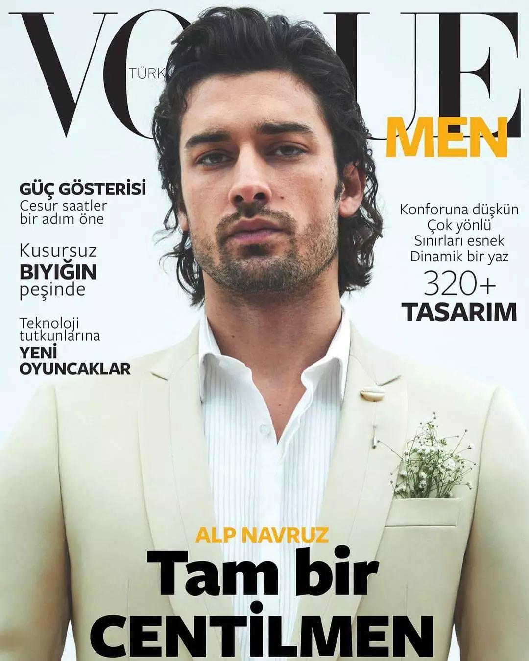 土耳其男星Alp Navruz 登上男士版Vogue封面！我可以！