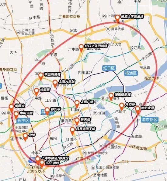 上海同性恋地图