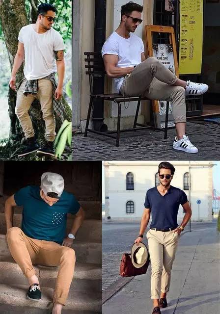 牛仔裤穿腻了吗？型男最爱「卡其裤」几种穿搭风情，好搭、好穿又好看！ 健身穿搭 第2张